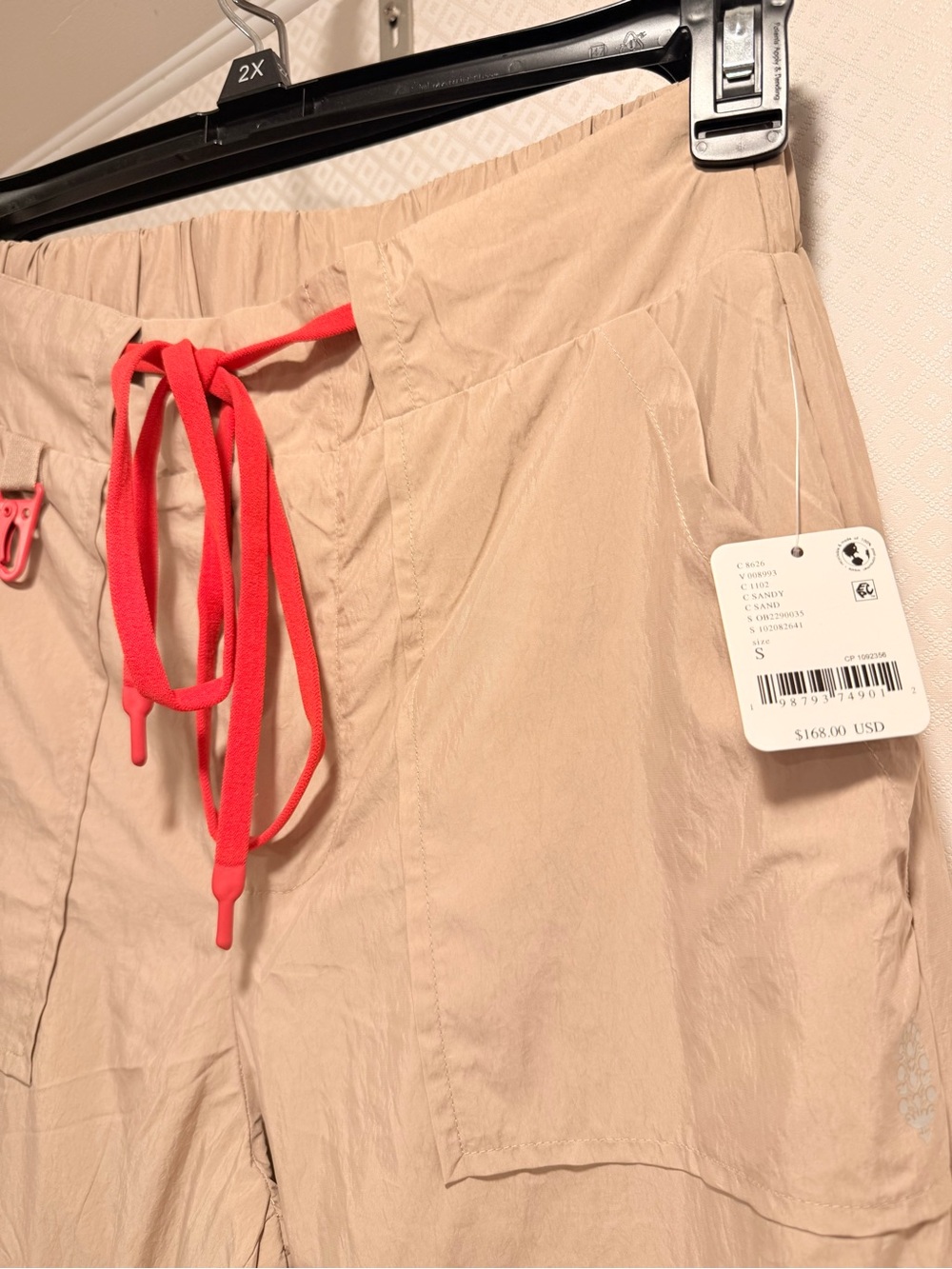 NWT Free People Movement High Point Hiking Joggers with Red Drawstring Size S - Picture 2 of 12